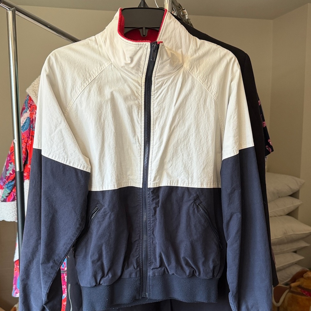 Brandy Melville Black and White Windbreaker